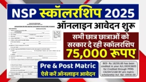 NSP Scholarship 2025: छात्रों के लिए ₹75,000 तक की सरकारी स्कॉलरशिप, ऑनलाइन आवेदन शुरू