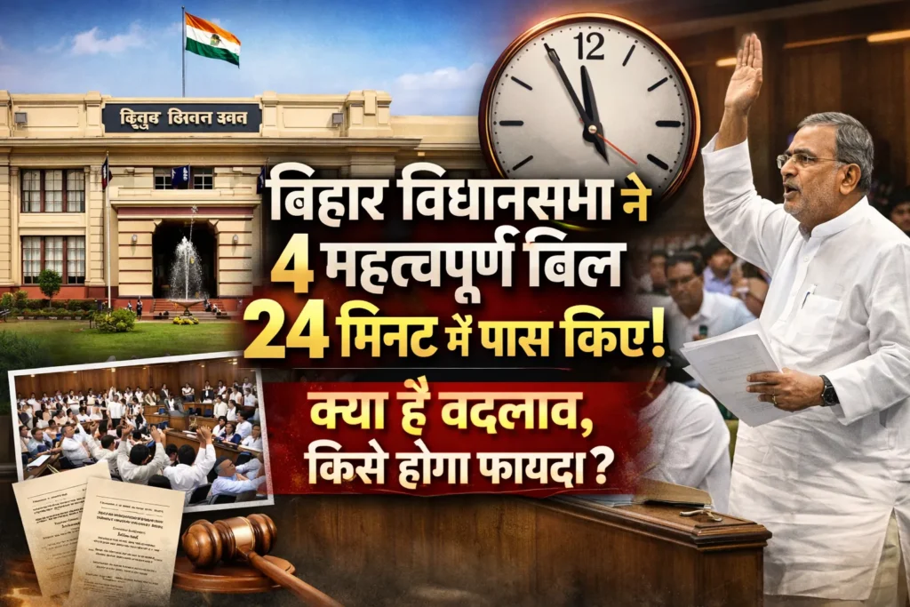 Bihar Assembly passed 4 important bills