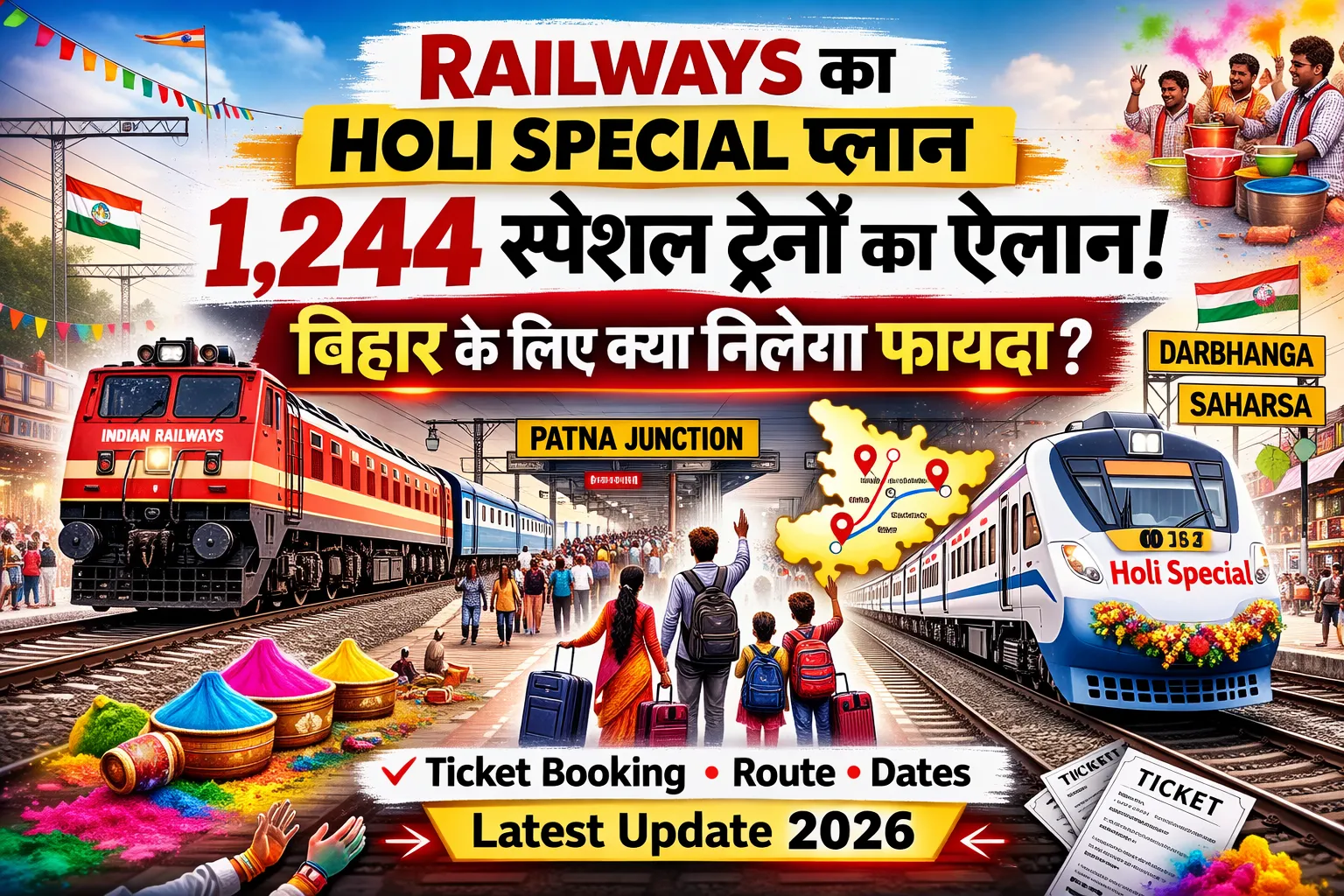 Railways Ka Holi Special Plan
